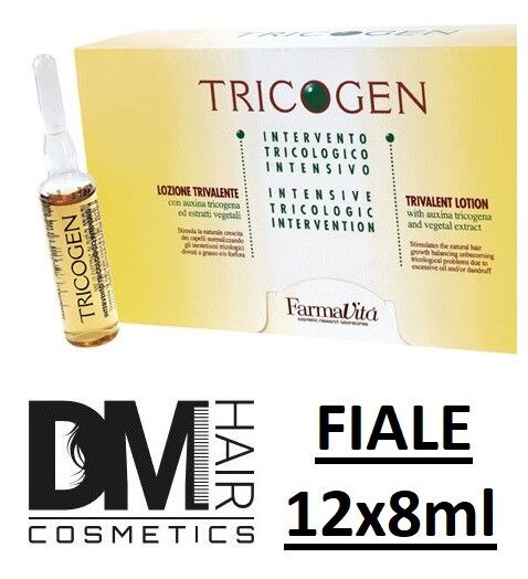 FARMAVITA TRICOGEN FIALE 12X8ml INTERVENTO TRICOLOGICO X CUTE GRASSA E FORFORA