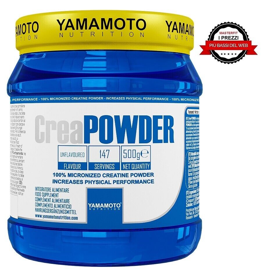 100% CREATINA MONOIDRATO PURA 500Gr CreaPowder Yamamoto
