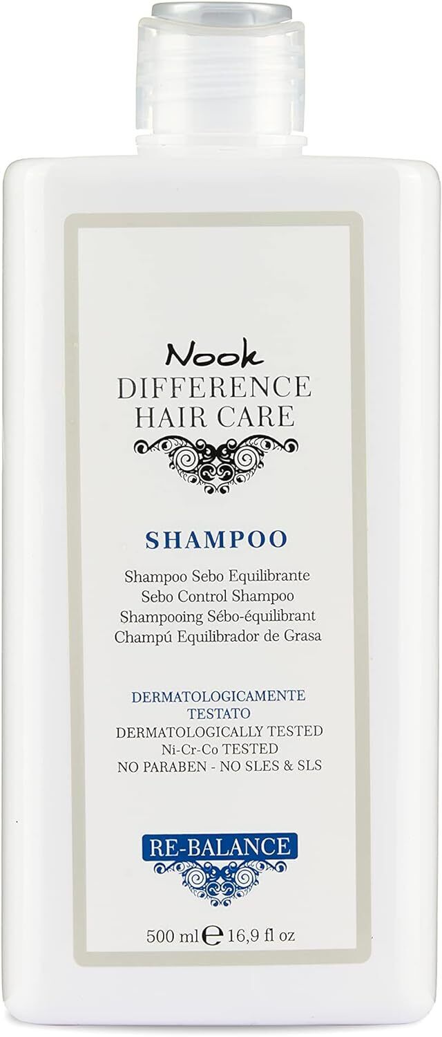 NOOK RE-BALANCE SHAMPOO SEBOREGOLATORE CUTE E CAPELLI GRASSI EQUILIBRANTE 500ML