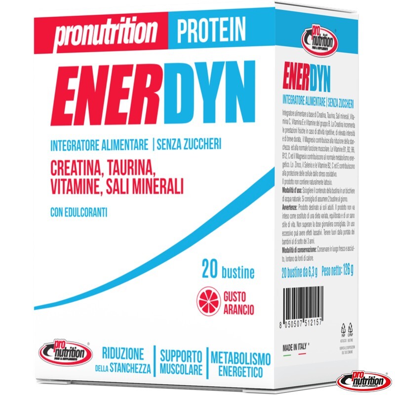 Pronutrition Enerdyn Gusto Arancia- Scatola da 20 Bustine da 6,38g