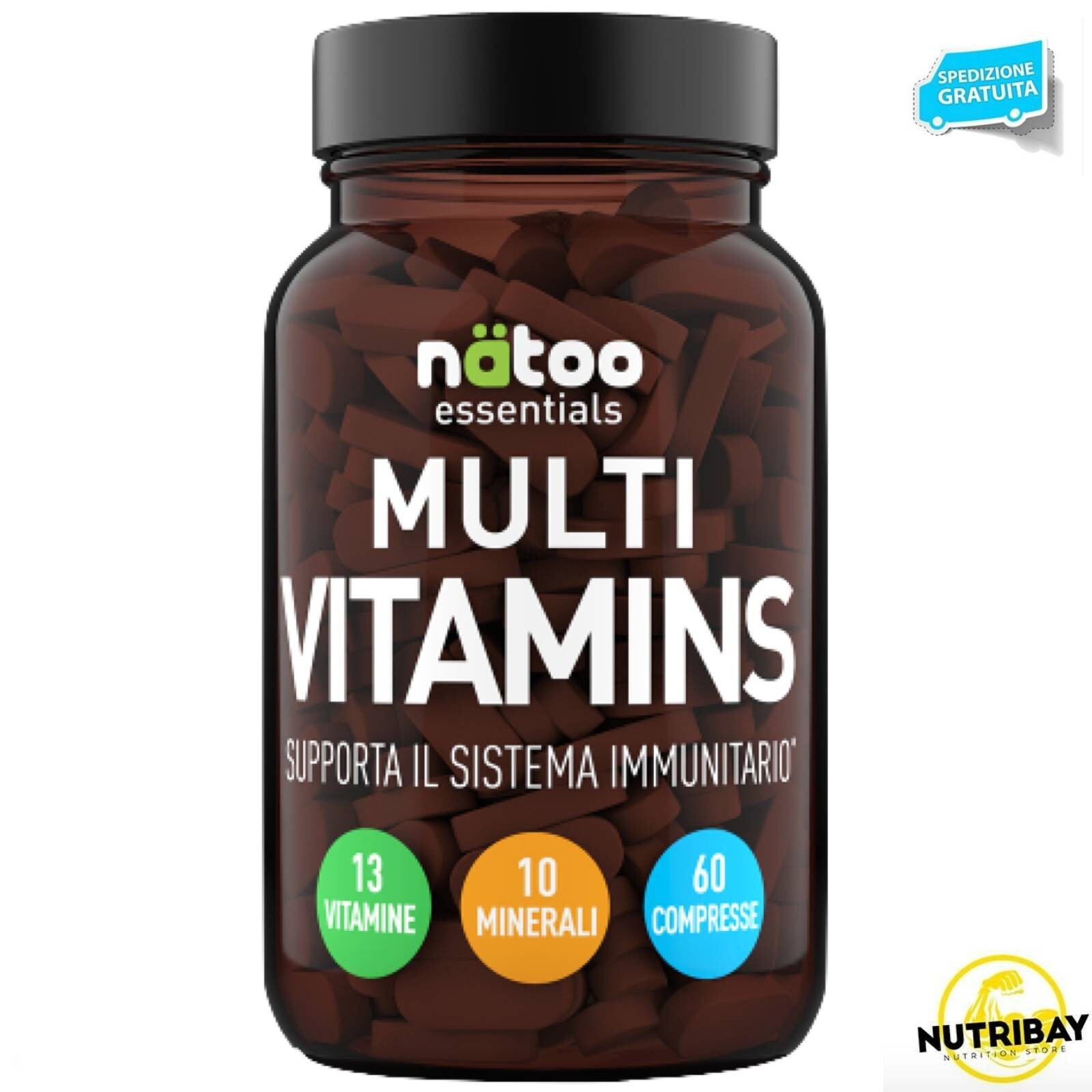 NATOO ESSENTIALS MULTI VITAMINS 60 cpr MULTIVITAMINICO COMPLETO