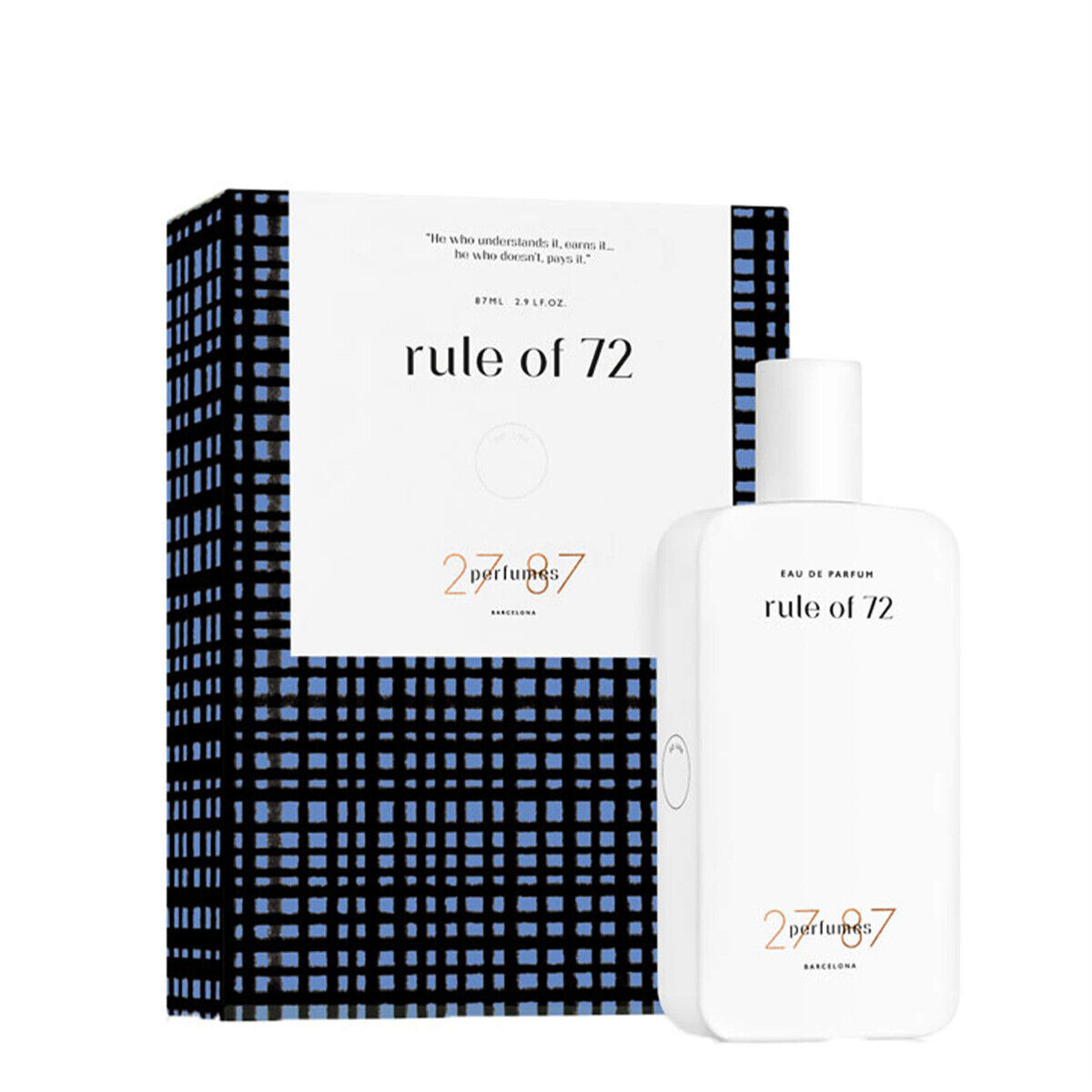 27 87 PERFUMES RULE OF 72 87ML SPRAY EAU DE PARFUM