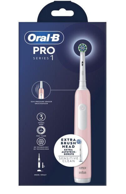 Spazzolino Elettrico Rotante Oscillante Rosa BRAUNPRO1PINK1 Pro Series 1 Oral-B