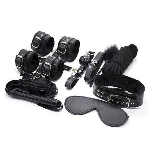 Polsiere cavigliere corda stile shibari benda frusta morso Kit Bondage bdsm
