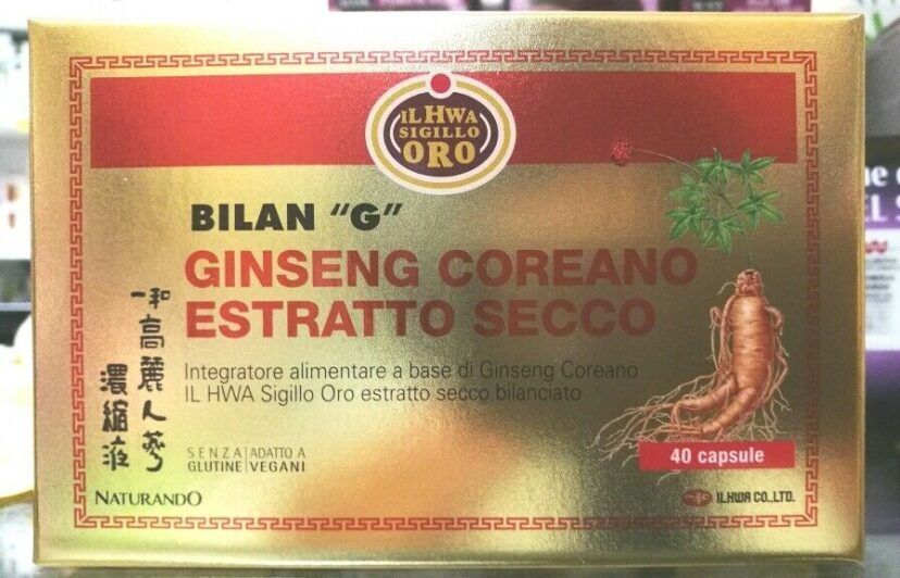 Bilan G a base di Ginseng Il Hwa Sigillo Oro in Estratto Secco 40 capsule