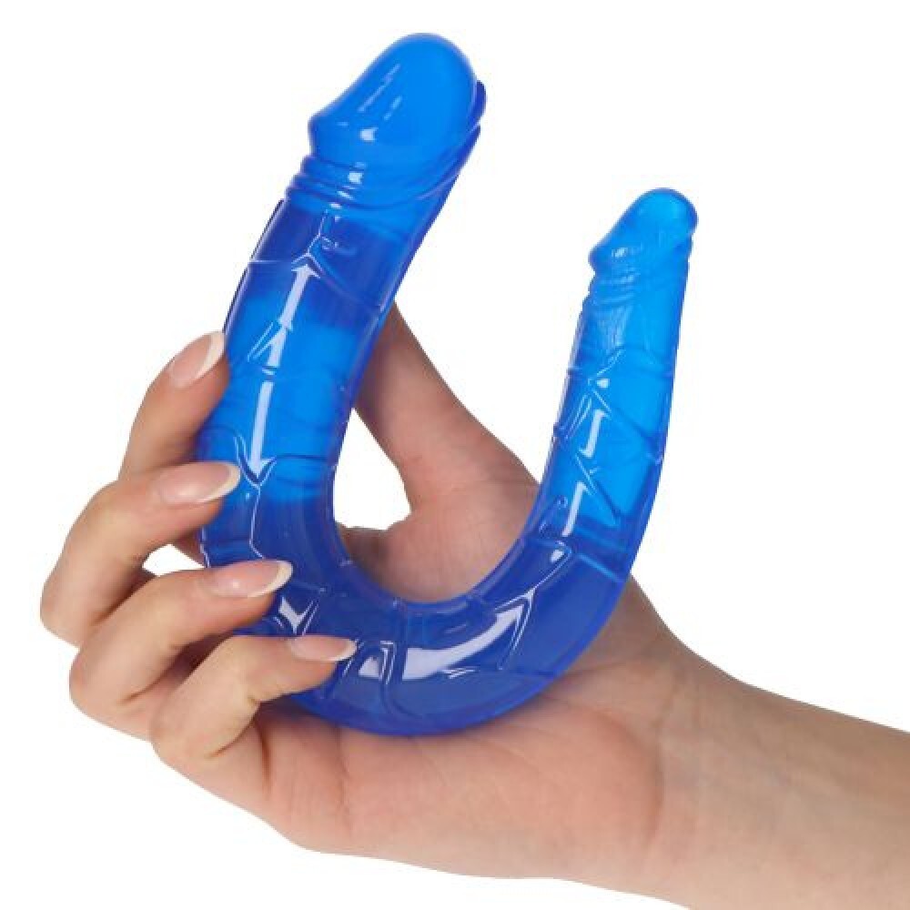 Fallo doppio dildo anale e vaginale penetrazione donna realistico sex toy