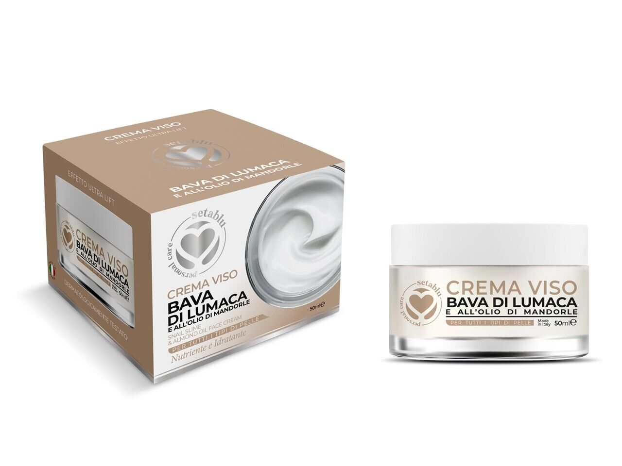Crema viso alla bava di lumaca 50ml - Setablu