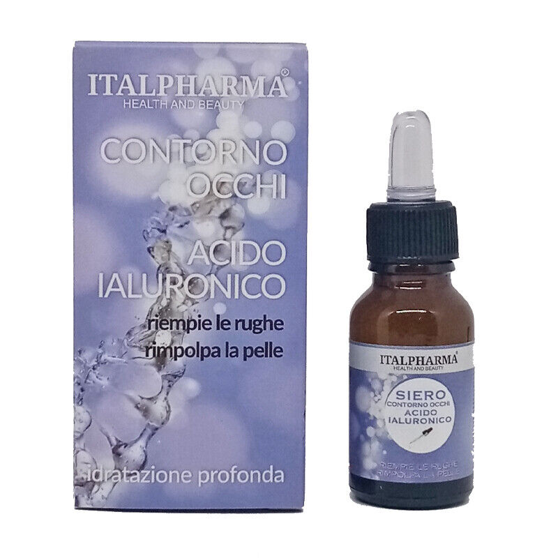 ITALPHARMA Contorno Occhi ACIDO IALURONICO idrataz. profonda con contagocce 15ml