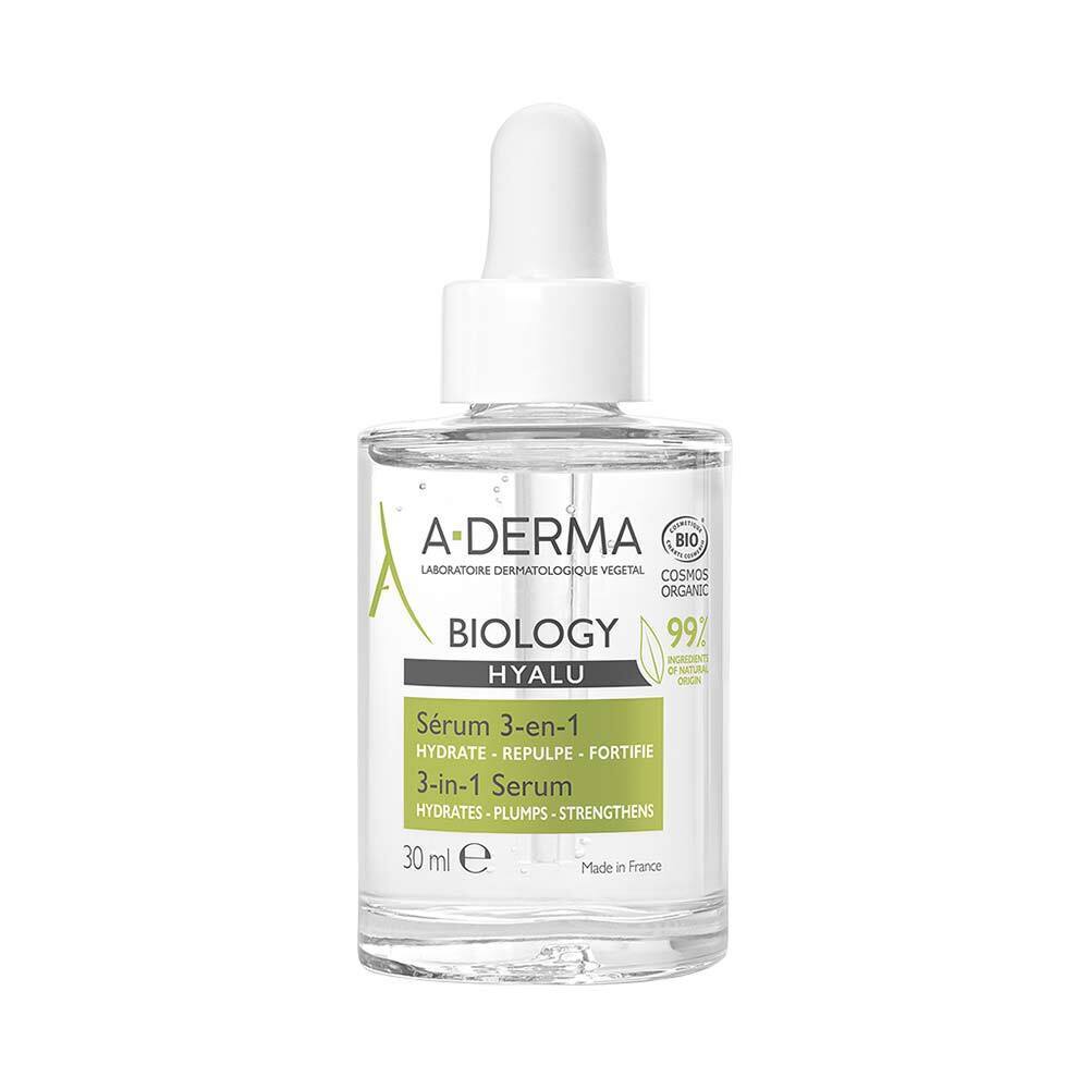 A-Derma Biology - Hyalu Siero 3 in 1 Idratante, 30ml