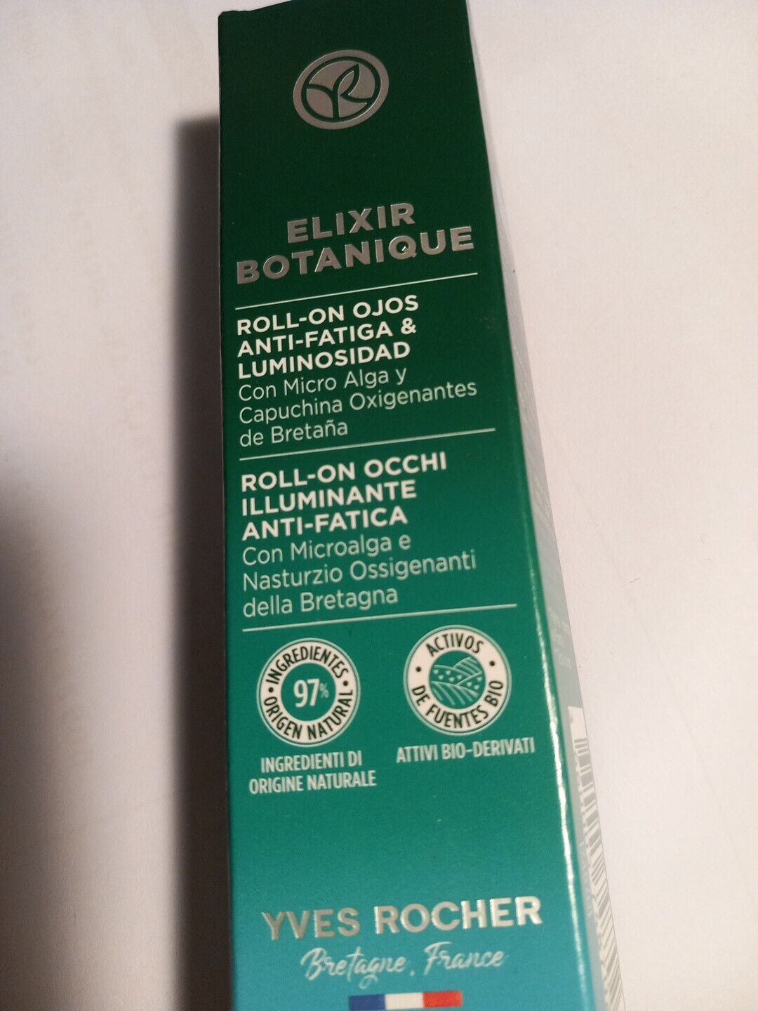 Yves Rocher roll on contorno occhi antiage illuminante elixir botanique nuovo