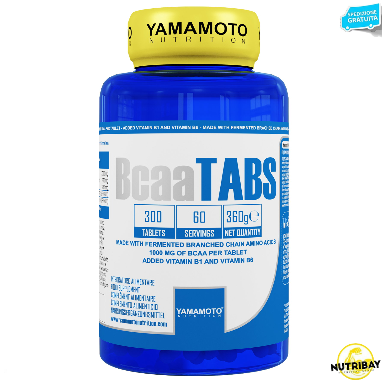 YAMAMOTO NUTRITION BCAA TABS 300 CPR AMINOACIDI RAMIFICATI 2:1:1