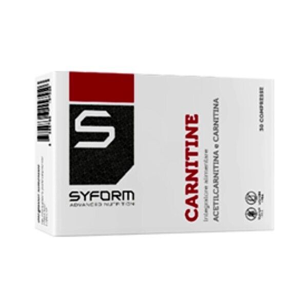 Carnitine - Syform. Integratore di Acetil-carnitina in compresse. Gluten Free