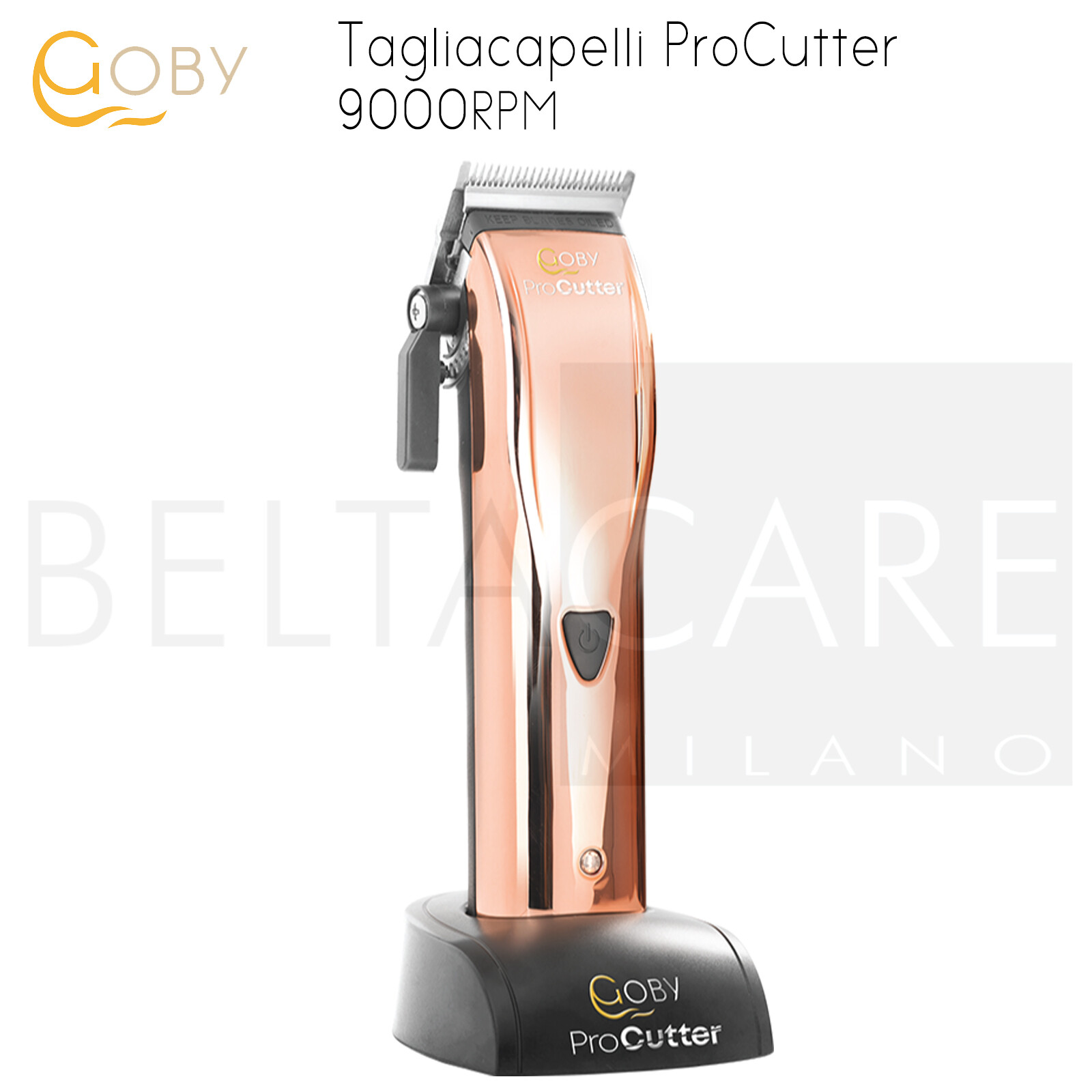 Goby Tagliacapelli ProCutter Cordless Professionale con Acciaio Giapponese 9000