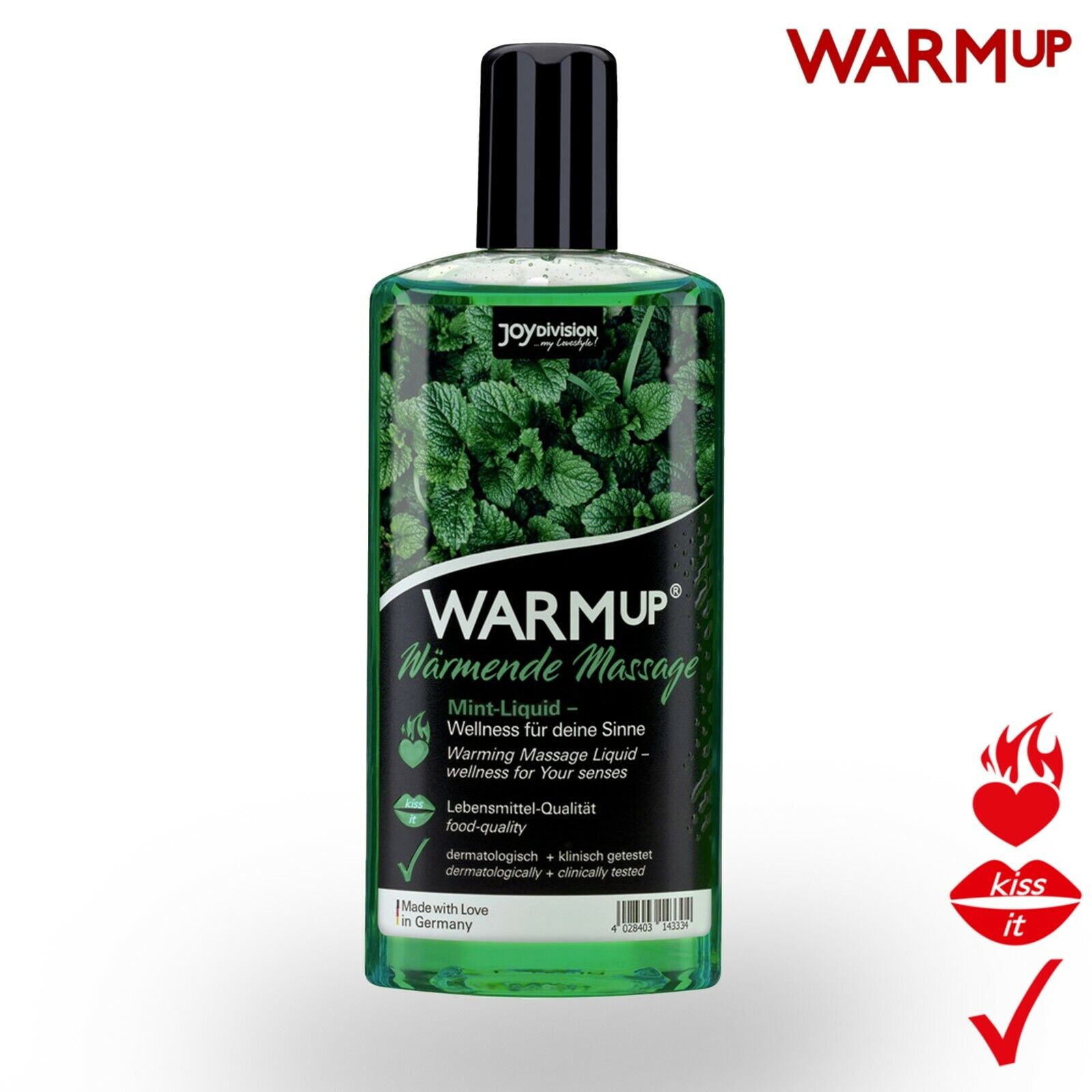 WARMup Olio da Massaggio Riscaldante con Profumo alla Menta 150 ml Oil Massage