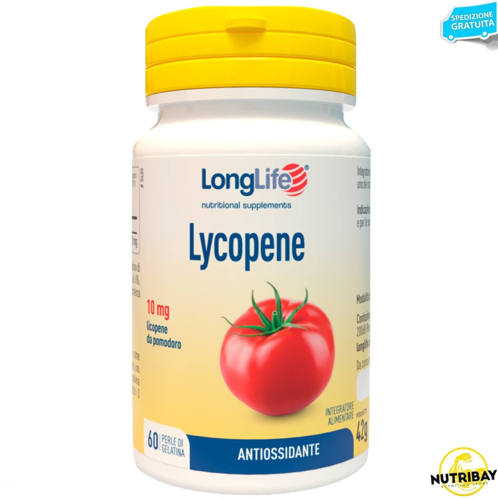 Long Life Lycopene - 60 perle Potente antiossidante, funzione della prostata