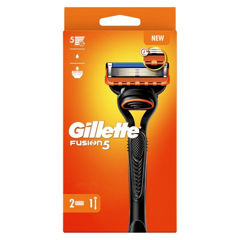 GILLETTE FUSION 5 Rasoio 5 lame + 2 testine di ricambio