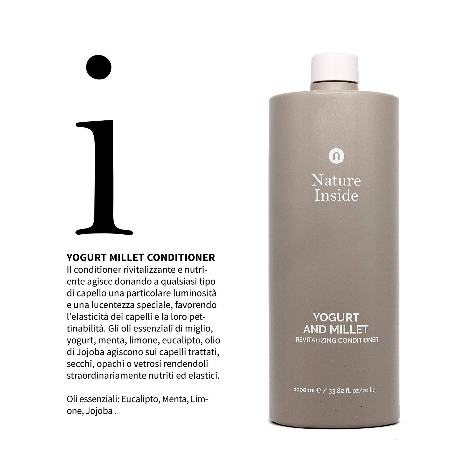 Naturalmente Conditioner Nature Inside Yogurt e Miglio - 1000ml