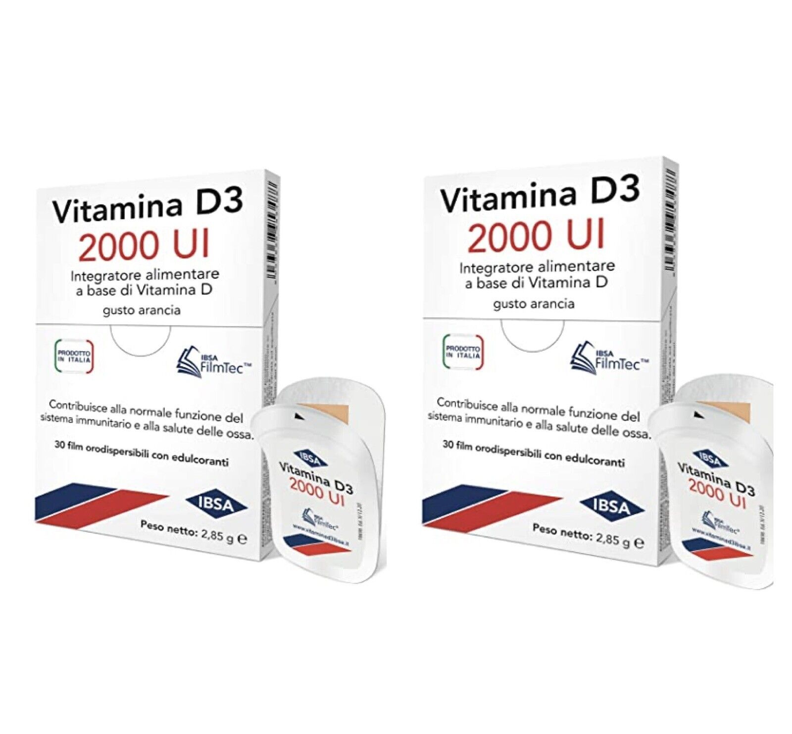FARBENE.SHOP PROMO: 2 X VITAMINA D3 IBSA 2000UI DA 30 FILM