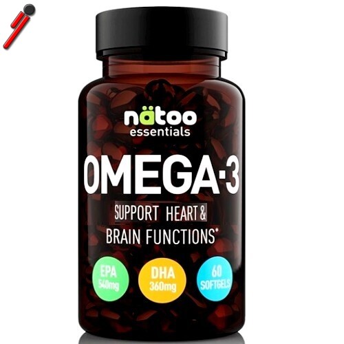 Natoo, Omega 3, 60 cps Olio di Pesce