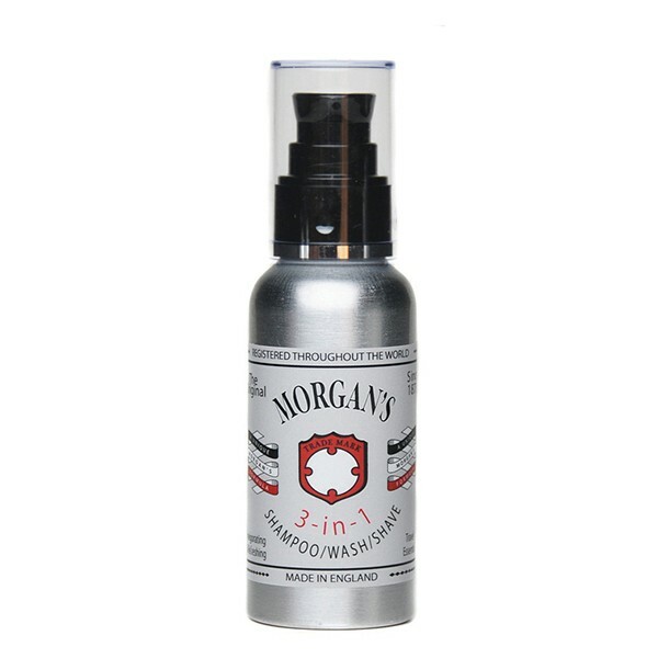 Morgan's 3 in 1 Shampoo per Capelli corpo e rasatura Wash and Shave 100ml