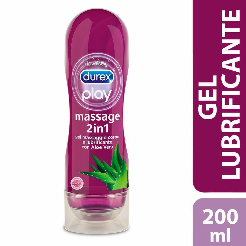 DUREX MASSAGE 2 in 1 Lubrificante Intimo e Gel Stimolante con Aloe Vera 200 ml