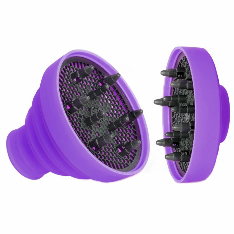 HAIRCARE diffusore universale in silicone per asciugacapelli – Viola