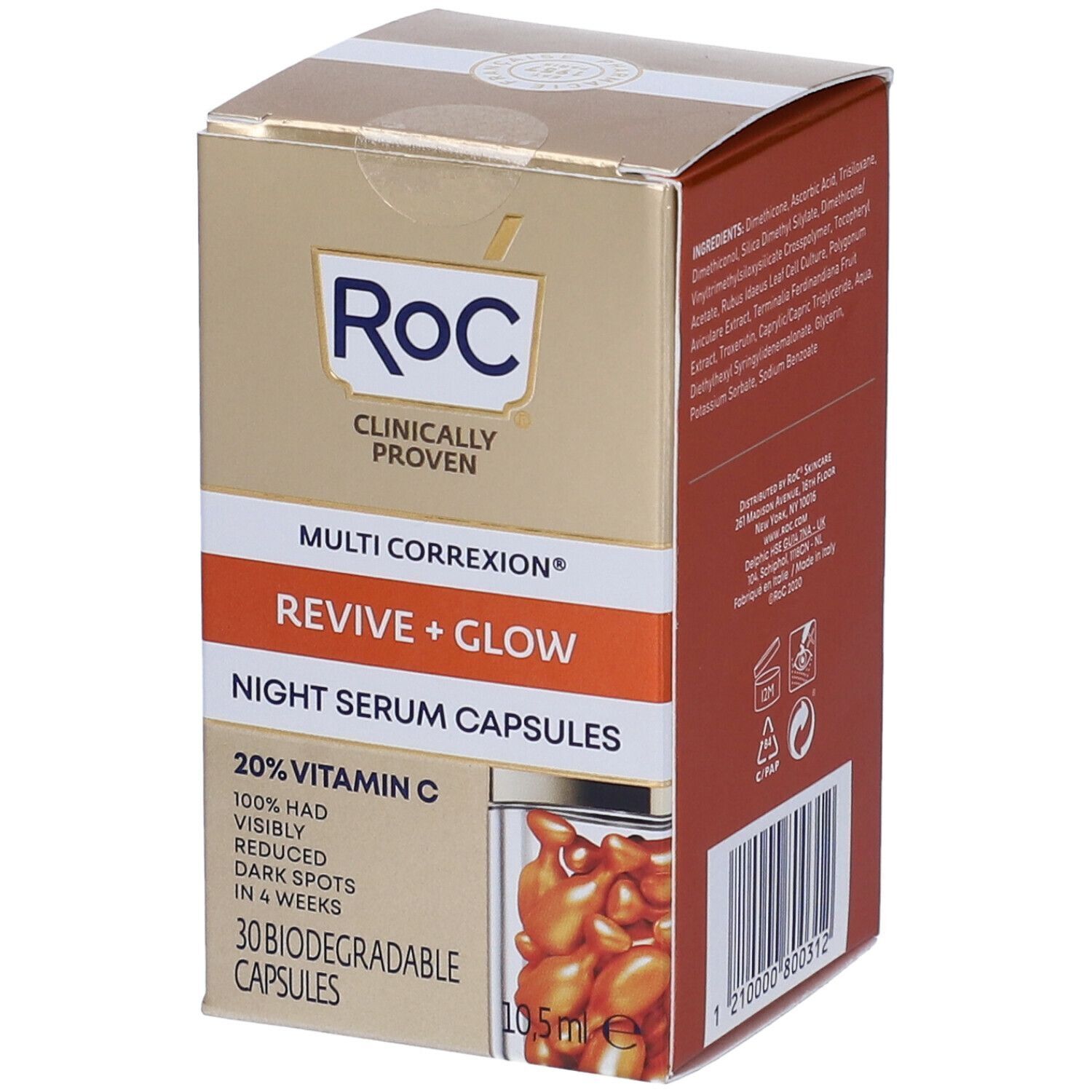 Multi Correxion Revive + Glow Night Serum Capsules Roc 30 Capsule