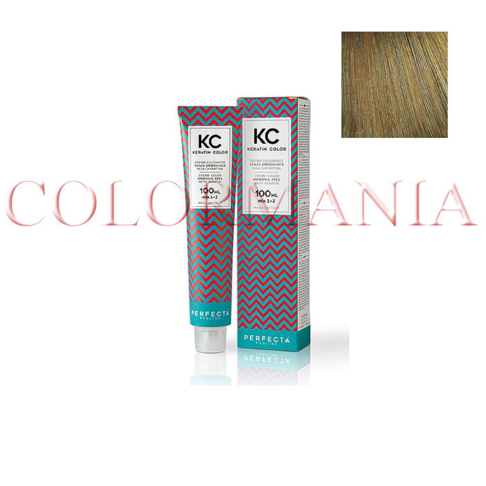 KC KERATIN COLOR PERFECTA TINTURA SENZA AMMONIACA 8.0 BIONDO CHIARO INTERNSO
