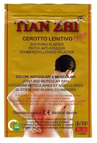 Qiu Tian Tian Zhi® Cerotto Lenitivo Dolori Articolari E Muscolari 4 Pezzi