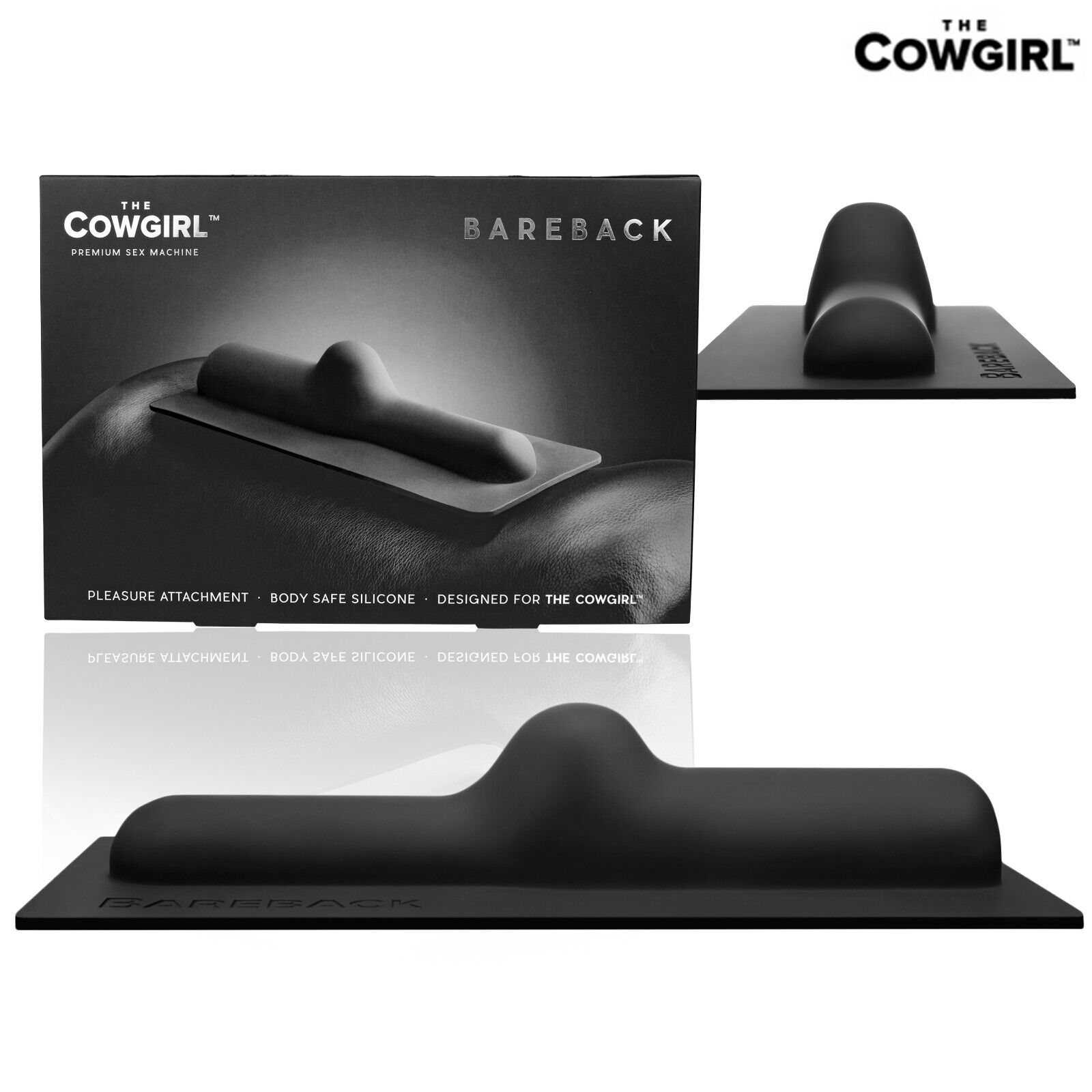 The Cowgirl Bareback - Accessorio per The Cowgirl in Silicone Nero per Clitoride