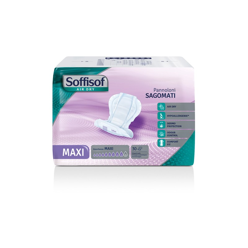 SOFFISOF PANNOLONE SAGOMATO AIR DRY MAXI DA 30 PZ