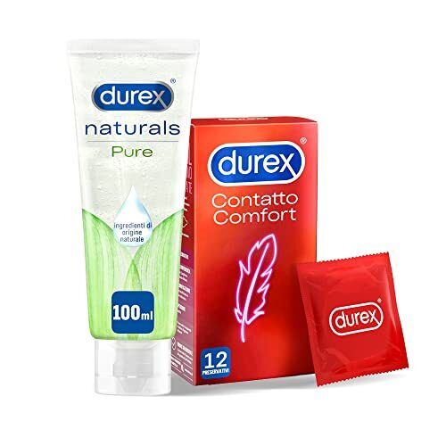 Durex Contatto Comfort 12 Profilattici + Durex Naturals Gel 100 ml