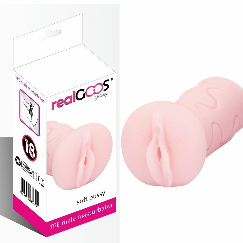 realGOOS® MASTURBATORE MASCHILE UOMO IN TPE MORBIDO VAGINA COLOR CARNE FLESH