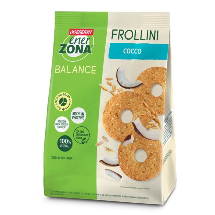 ENERZONA FROLLINI 40-30-30 Busta da 250 grammi Dieta Zona Gusto COCCO