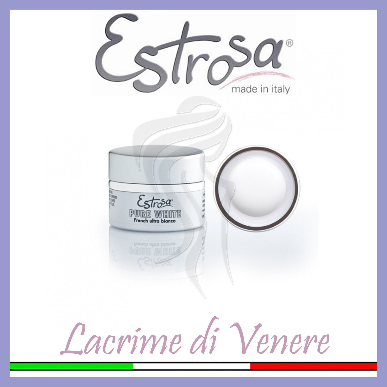 ESTROSA GEL COSTRUTTORE PURE WHITE FRENCH ULTRA BIANCO 15 ML