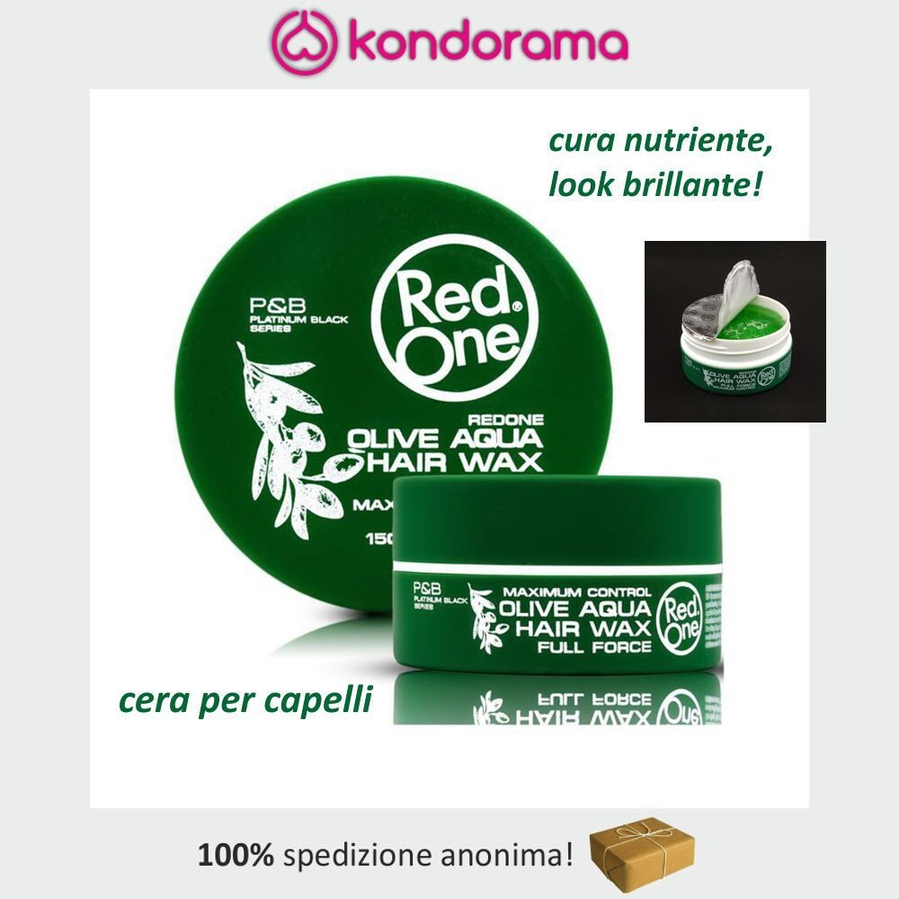 RED ONE CERA RIMODELLANTE NUTRIENTE PETTINANTE PER CAPELLI AFRO BRILLANTI 150 ML