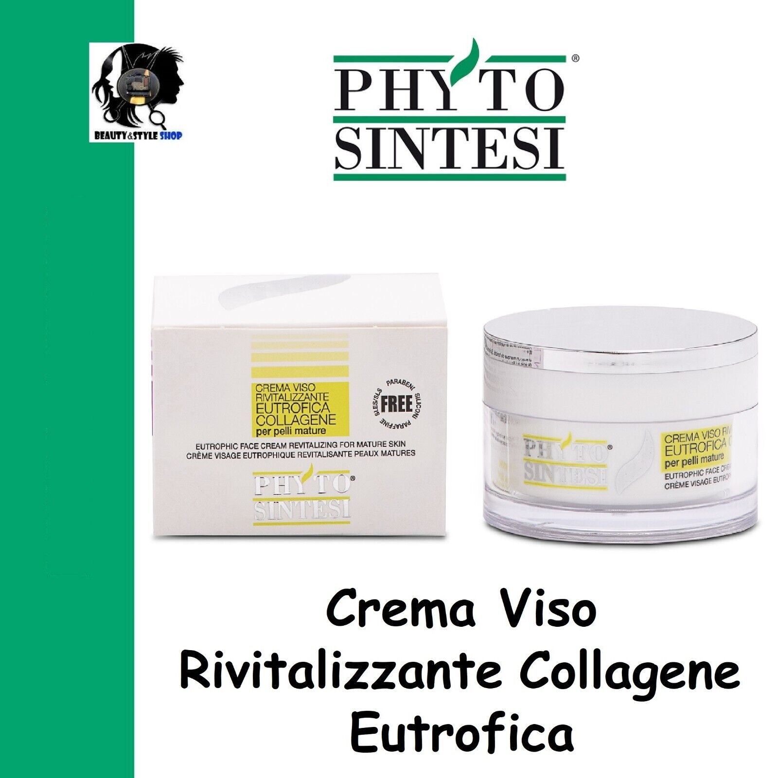 CREMA ANTIRUGHE VISO ANTI ETA' COLLAGENE RIVITALIZZANTE EUTROFICA PHYTO SINTESI