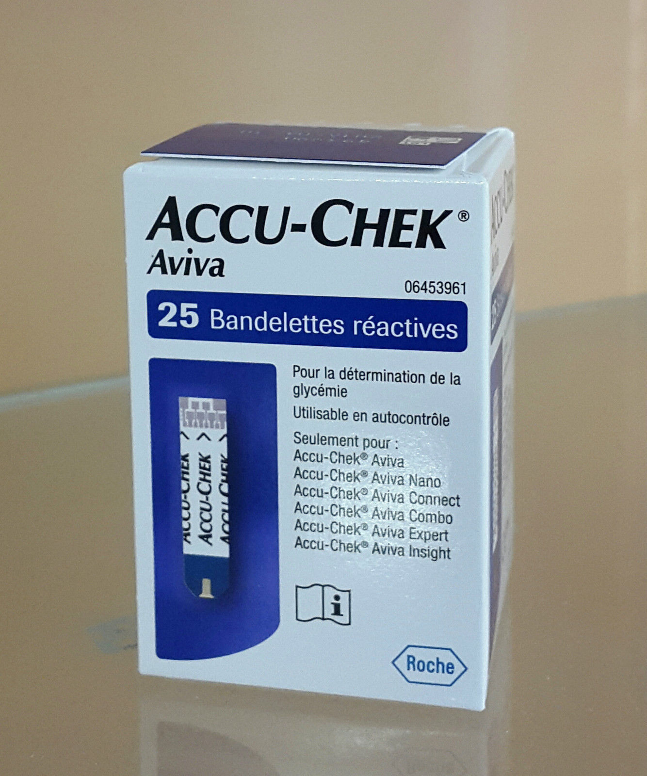 Accu-chek aviva strisce reattive diabete test glucosio glicemia scad 01/2025