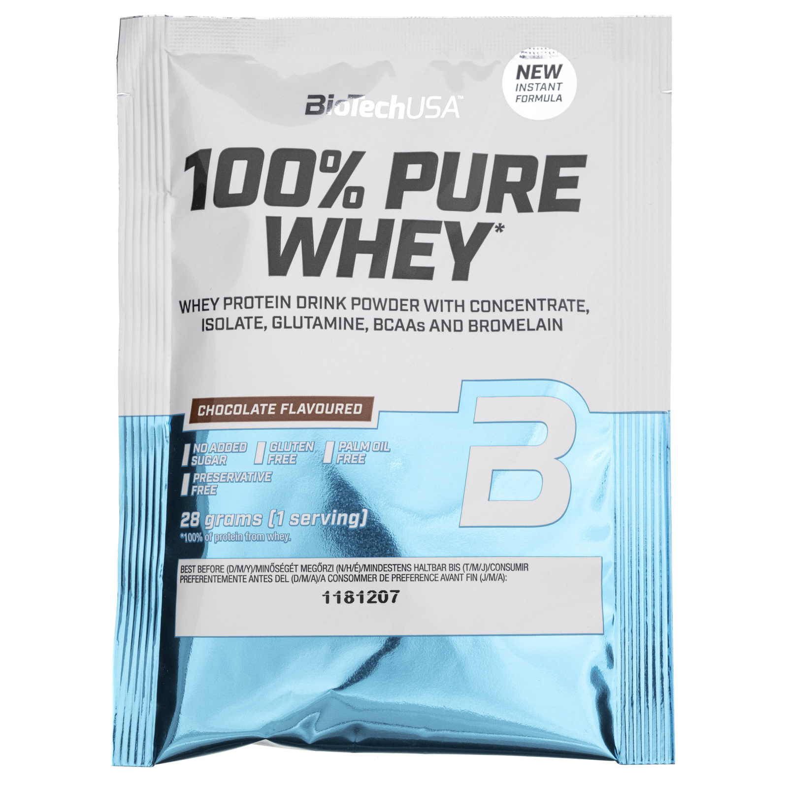 BioTech USA 100% Pure Whey Chocolate, 28 g