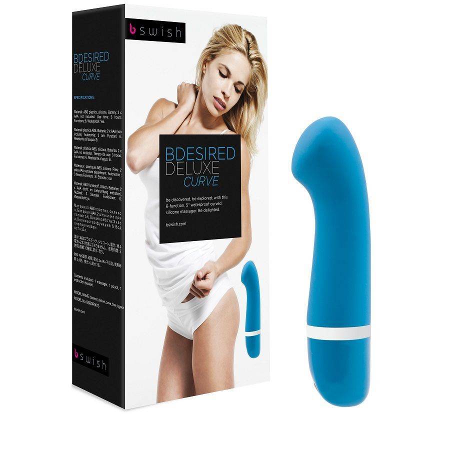 B SWISH - BDESIRED DELUXE CURVE MASSAGGIATORE INTIMO BLU