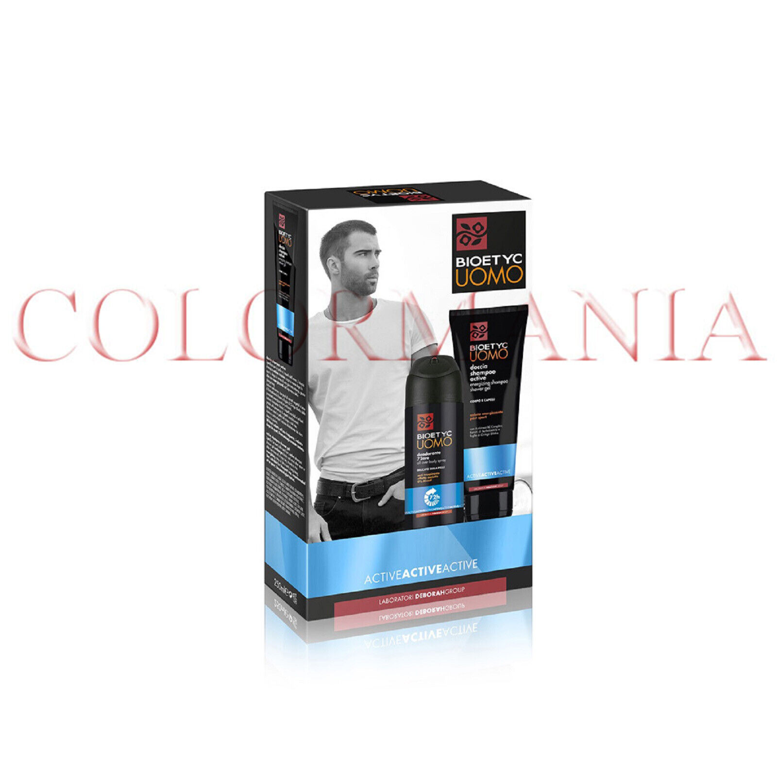 BIOETYC UOMO BOX ACTIVE GEL DOCCIA ACTIVE + DEODORANTE SPRAY ACTIVE 72 ORE