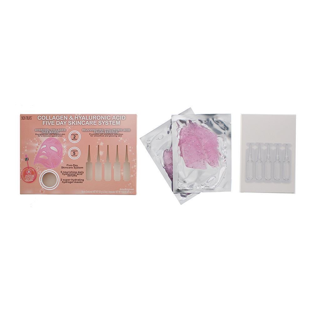 Skin Treats Collage Glitter Hyaluronic Acid Ampoules 5 Day Skincare System Women