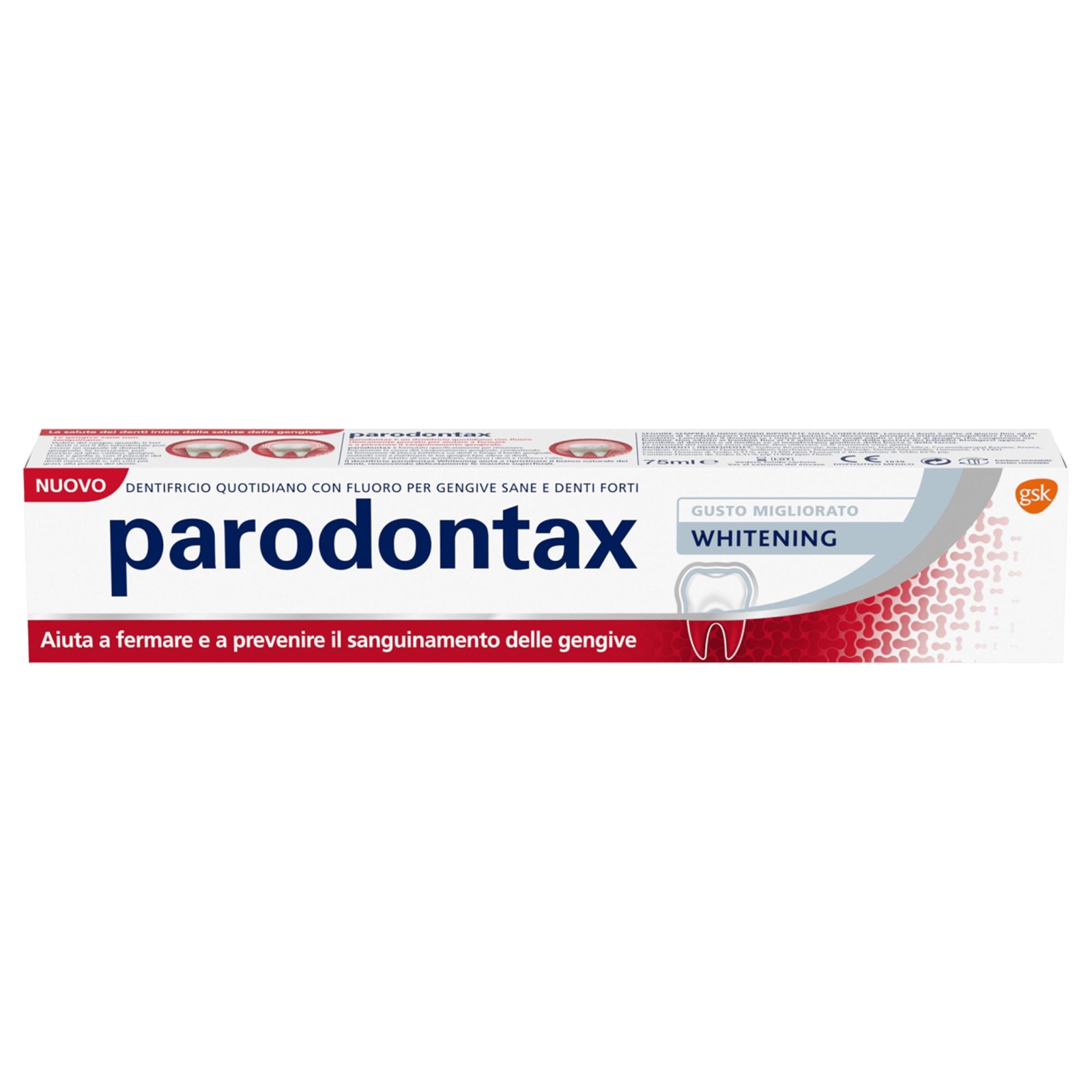 PARODONTAX DENTIFRICIO WHITENING IGIENE DENTALE 75ML