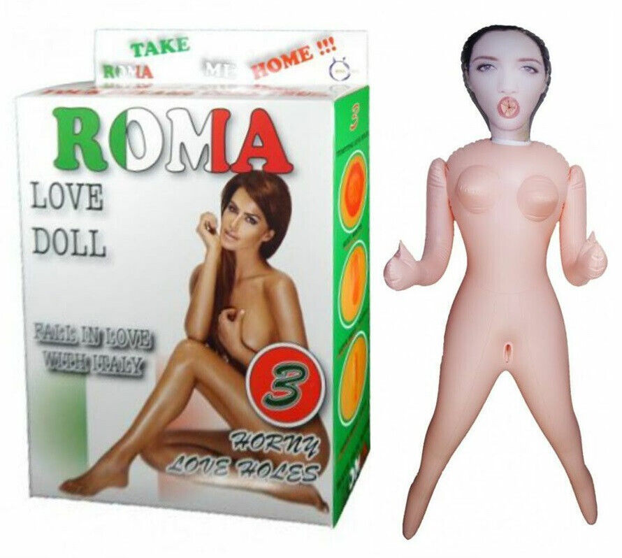 BAMBOLA GONFIABILE BIANCA GRANDEZZA NATURALE 3 FORI REALISTICA LOVE DOLL
