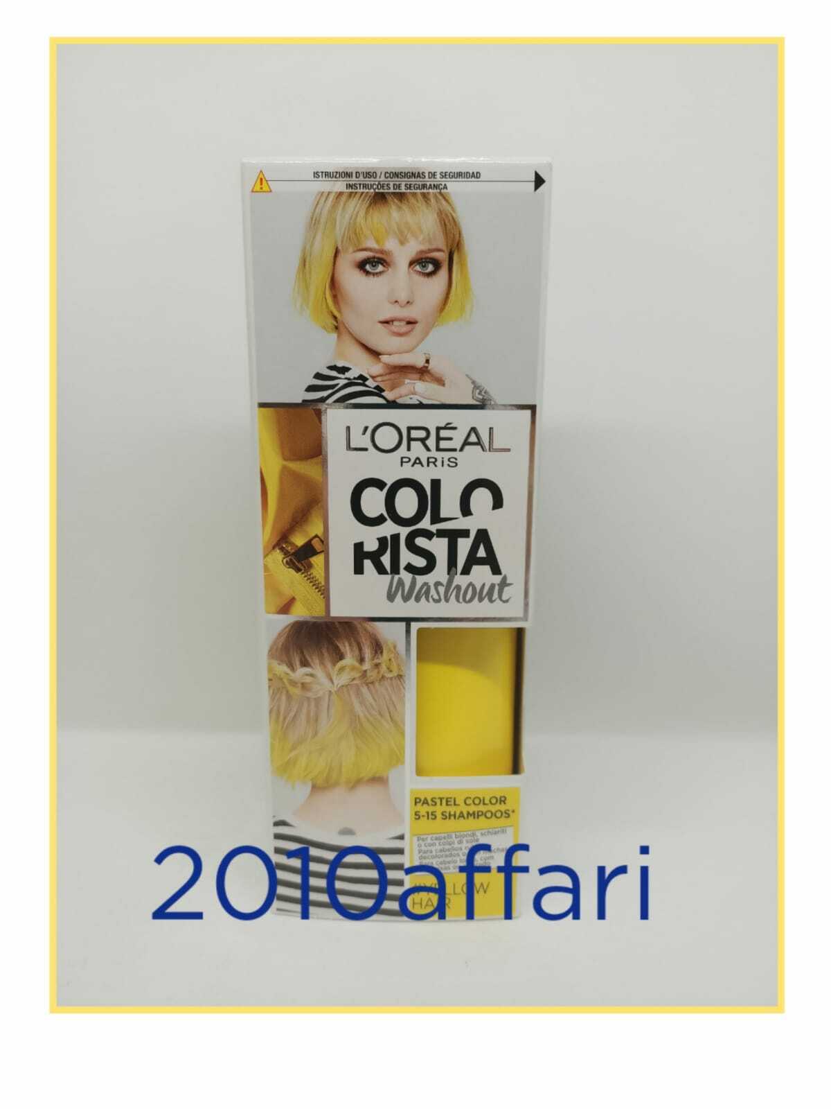 L'OREAL PARIS COLORISTA WASHOUT - GIALLO - YELLOW HAIR - 80 ml