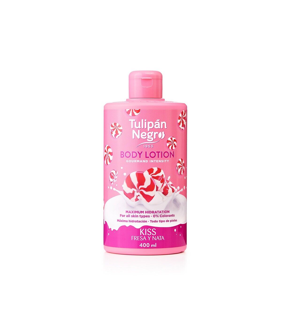 Lozione corpo Tulipán Negro fragola e panna 400ml