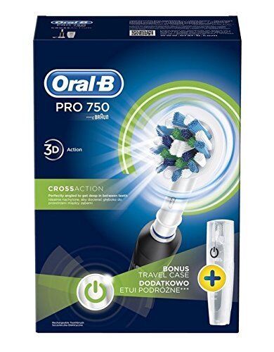 Spazzolino Elettrico Oral B Pro 750 BlackOscillante  + Custodia  BEST PRICE