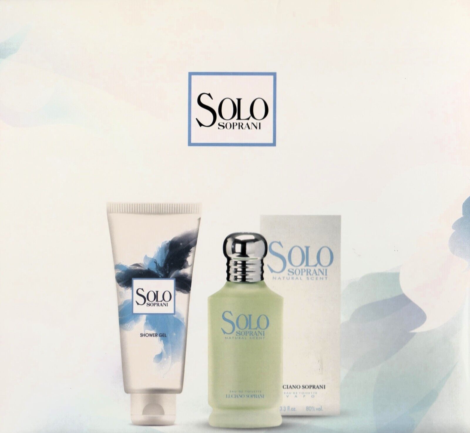 LUCIANO SOPRANI PROFUMI SOLO SOPRANI EAU DE TOILETTE ML. 100 + SHOWER GEL ML.300