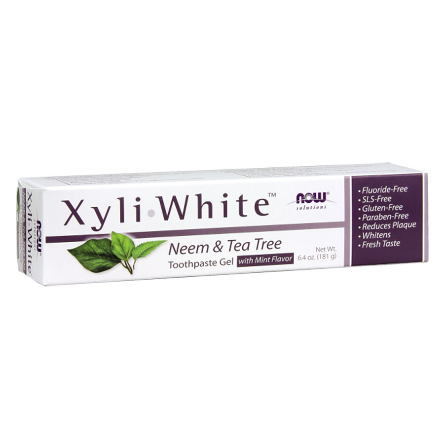 NOW Foods XyliWhite dentifricio Neem & Tea Tree (181 g) - Now Foods