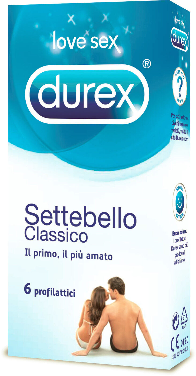 Preservativi Durex Settebello Classici Confezione da 6 Profilattici